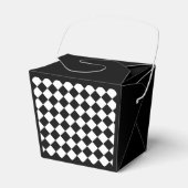 Schwarz-Weiß-Karton-Sichtflaggendesign Geschenkschachtel (Vorderseite)