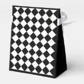 Schwarz-Weiß-Karton-Sichtflaggendesign Geschenkschachtel (Rückseite)