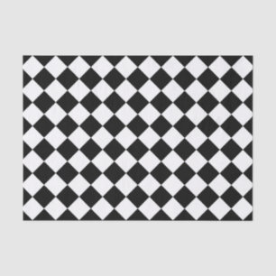 Schwarz-Weiß-Karton-Sichtflaggendesign Seidenpapier
