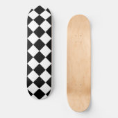 Schwarz-Weiß-Karton-Sichtflaggendesign Skateboard (Vorderseite)