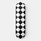 Schwarz-Weiß-Karton-Sichtflaggendesign Skateboard (Vorderseite)