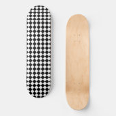 Schwarz-Weiß-Karton-Sichtflaggendesign Skateboard (Vorderseite)