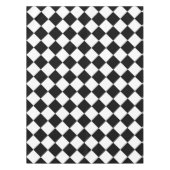 Schwarz-Weiß-Karton-Sichtflaggendesign Tischdecke (Vorderseite)