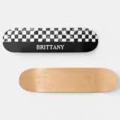 Schwarz-Weiß-Karton Skateboard (Horizontal)