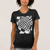 Schwarz-Weiß-Karton T-Shirt (Vorderseite)