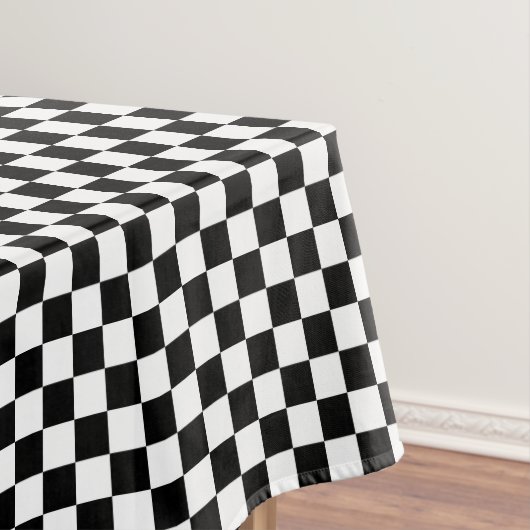 Schwarz-Weiß-Karton Tischdecke (Beispiel)