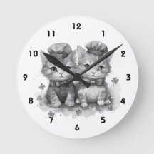 Schwarz-Weiß-Kätzchen mit Bogen-Krawatte und niedl