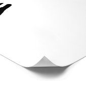 Schwarz-Weiß-Katze 657 Poster (Ecke)