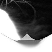 Schwarz-Weiß-Katze Foto Kinderzimmer Poster (Ecke)