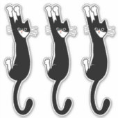 Schwarz-Weiß-Katze | Funny Tuxedo Cat Aufkleber (Vorderseite)