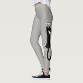 Schwarz-Weiß-Katze | Funny Tuxedo Cat Leggings