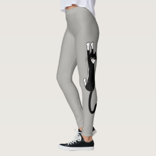 Schwarz-Weiß-Katze  Funny Tuxedo Leggings