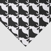 Schwarz-Weiß-Katze-Geschenkpapier Seidenpapier (Ausschnitt)