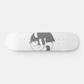 Schwarz-Weiß-Katze-Umarmung - Wählen Sie die Hinte Skateboard (Horizontal)
