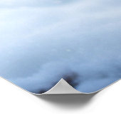 Schwarz-Weiß-Katze Weihnachten Poster (Ecke)