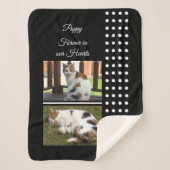 Schwarz-Weiß-Katze zur Erinnerung an Haustiere Fot Sherpadecke (Vorderseite)