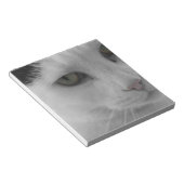 Schwarz-Weiß-Katzen im Gesicht Notizblock (angewinkelt)