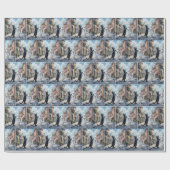 Schwarz-Weiß-Katzen langsames Tanzen Geschenkpapier (Flach)