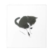 Schwarz-Weiß-Katzenart Notizblock (Vorderseite)
