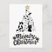 Schwarz-Weiß-Katzenbaum Meowa Weihnachten (Vorderseite)