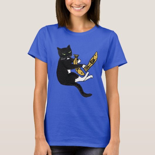 Schwarz-Weiß-Katzenfischen T-Shirt (Vorderseite)
