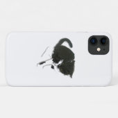 Schwarz-weiß-Katzengemälde Case-Mate iPhone Hülle (Rückseite (Horizontal))