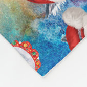 Schwarz-Weiß-Katzenmuster Weihnachtsgeschenk-Party Fleecedecke (Ecke)