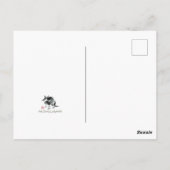 Schwarz-Weiß-Katzensumie Postkarte (Rückseite)