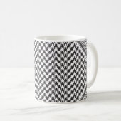 Schwarz-Weiß-Keffiyeh Kaffeetasse (VorderseiteRechts)