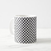 Schwarz-Weiß-Keffiyeh Kaffeetasse (Vorderseite Links)
