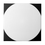 Schwarz/Weiß-Keramik Fliese (Vorderseite)
