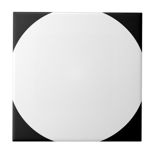 Schwarz/Weiß-Keramik Fliese (Vorderseite)