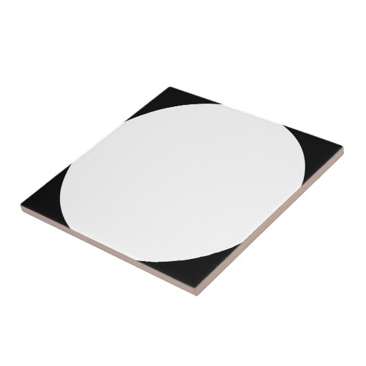 Schwarz/Weiß-Keramik Fliese (Seite)