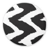 Schwarz-weiß Keramikknauf (Vorderseite)