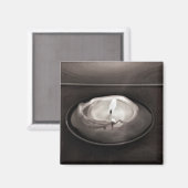 Schwarz-Weiß-Kerze Magnet (Vorderseite/Rückseite)