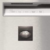 Schwarz-Weiß-Kerze Magnet (In Situ (Geschirrspüler))