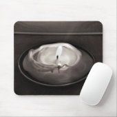 Schwarz-Weiß-Kerze Mousepad (Mit Mouse)