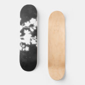 Schwarz-Weiß-Kirschblossom Skateboard (Vorderseite)