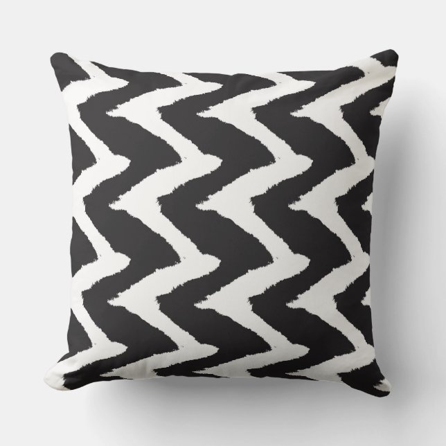 Schwarz-weiß Kissen (Vorderseite)