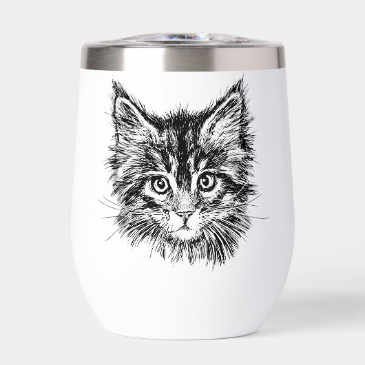 Schwarz-Weiß-Kitten (Vorderseite)
