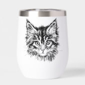 Schwarz-Weiß-Kitten (Rückseite)
