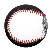 Schwarz-Weiß-Kitten Baseball (Vorderseite Links)