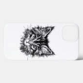 Schwarz-Weiß-Kitten Case-Mate iPhone Hülle (Rückseite (Horizontal))