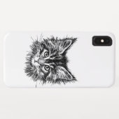 Schwarz-Weiß-Kitten Case-Mate iPhone Hülle (Rückseite (Horizontal))