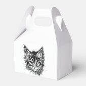 Schwarz-Weiß-Kitten Geschenkschachtel (Rückseite)