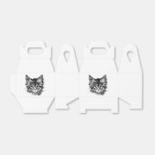 Schwarz-Weiß-Kitten Geschenkschachtel (Ungefaltet)