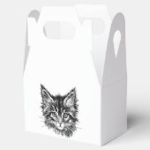 Schwarz-Weiß-Kitten Geschenkschachtel (Geöffnet)