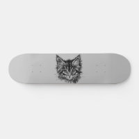 Schwarz-Weiß-Kitten-Gesichter auf Grau