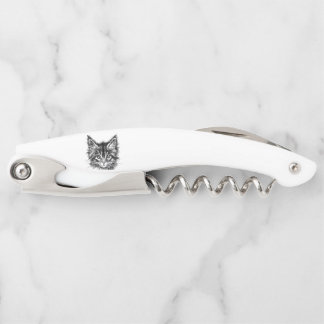 Schwarz-Weiß-Kitten Kellnermesser