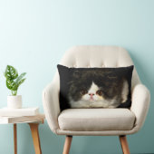 Schwarz-weiß Kitten Schwarz-weiße niedliche Katze Lendenkissen (Stuhl )